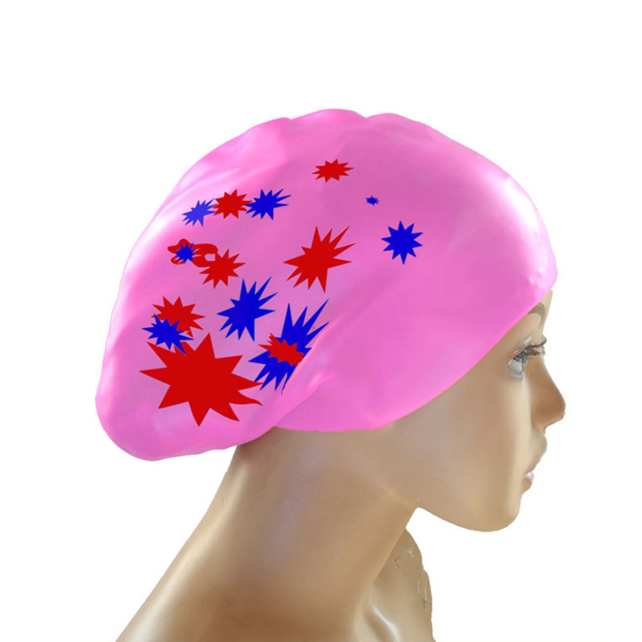 Large Silicon Waterproof Adult Women Swim Cap