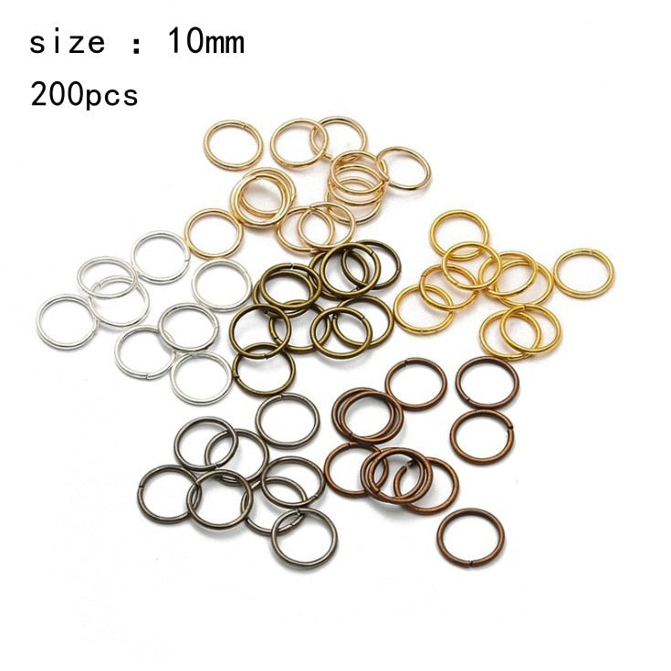 50-200 PCS African Hair Rings Cuffs Tubes Charms Jewelry Gold Silver Beads
