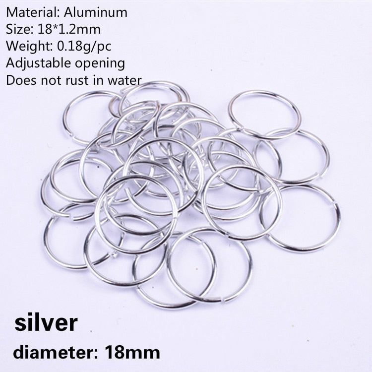50-200 PCS African Hair Rings Cuffs Tubes Charms Jewelry Gold Silver Beads