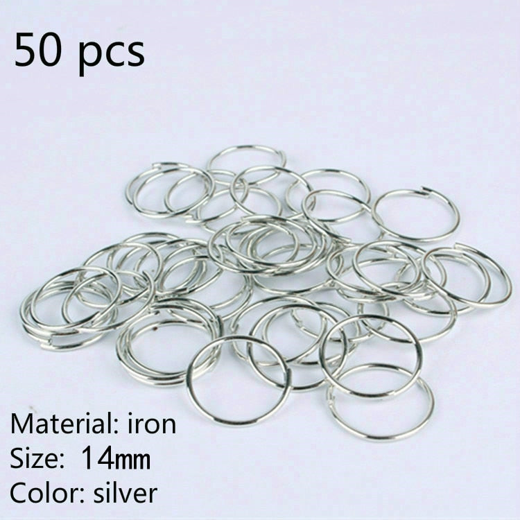 50-200 PCS African Hair Rings Cuffs Tubes Charms Jewelry Gold Silver Beads