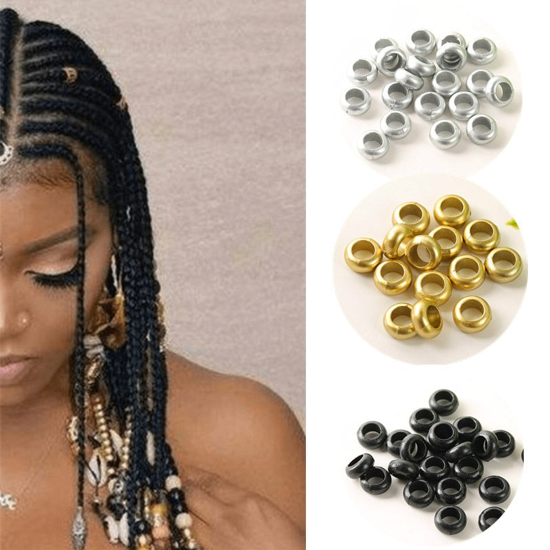 Multiple Styles Braiding Hair Rings Vintage Silver Gold Hairs Clip Braids  Accessories African Hair Braid Beads