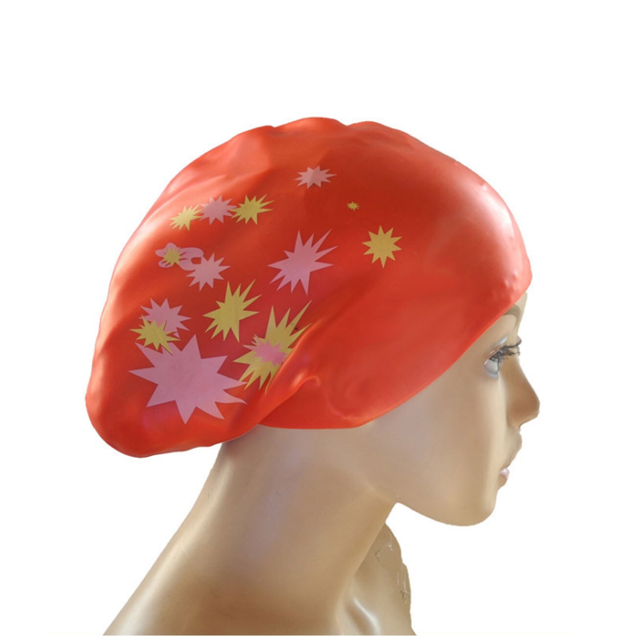 Large Silicon Waterproof Adult Women Swim Cap