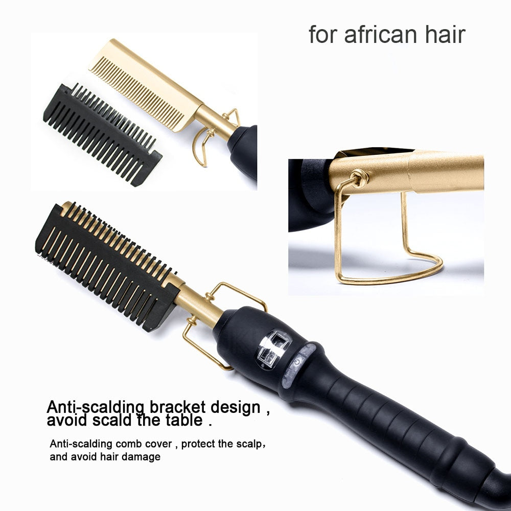 Hot Comb Straightener for Wigs and African Hair